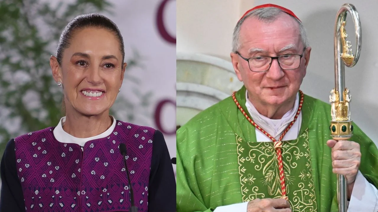 Sheinbaum insiste en invitación al papa León XIV tras reunirse con secretario de Estado del Vaticano
